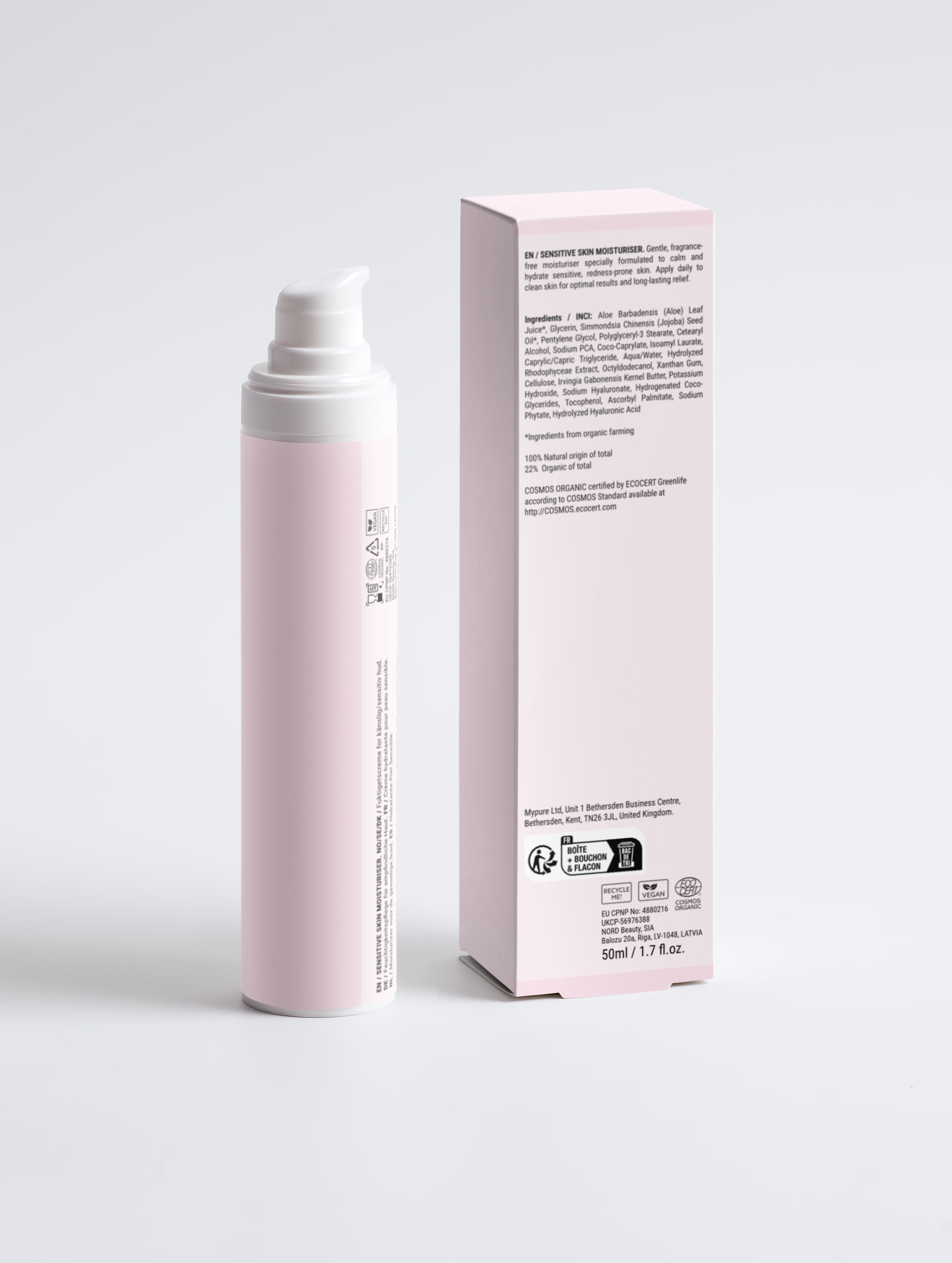 Sensitive Skin Moisturiser, Fragrance Free